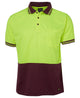 JB's HV S/S TRAD POLO LIME/BLACK-S