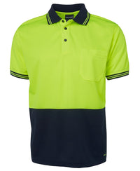 JB's HV S/S TRAD POLO LIME/BLACK-S