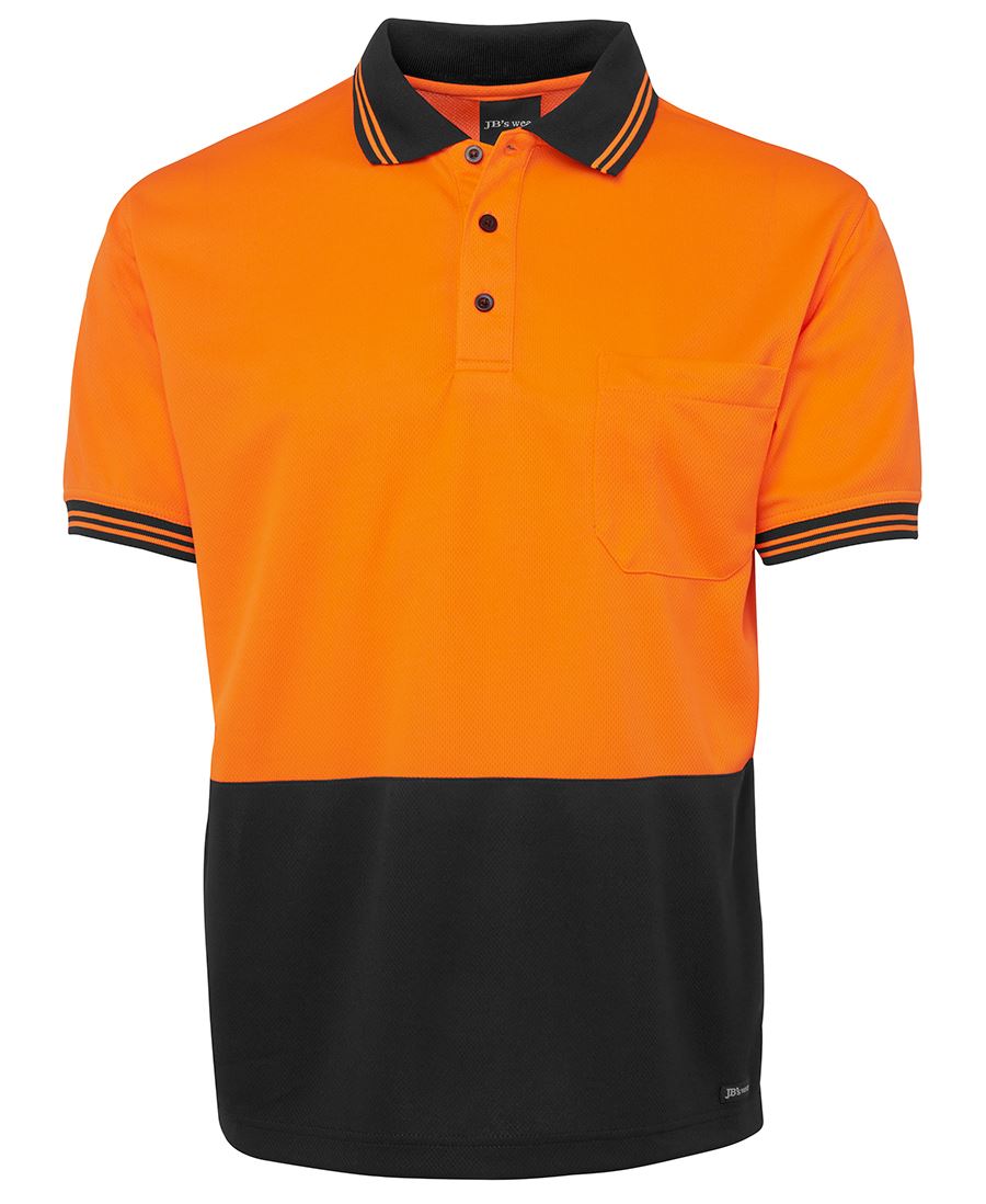 JB's HV S/S TRAD POLO LIME/BLACK-S
