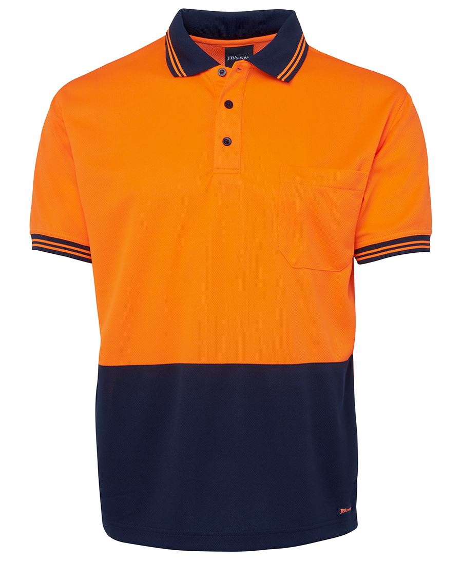 JB's HV S/S TRAD POLO LIME/BLACK-S