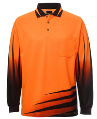 JB's HV 4602.1 L/S RIPPA SUB POLO LIME/BLACK - XS