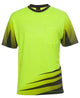 JB's HV S/S RIPPA SUB TEE LIME/BLACK - XS
