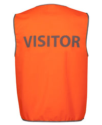 JB's HV SAFETY VEST PRINT VISITOR LIME-S