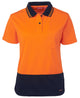 JB's LADIES HV S/S COMFORT POLO LIME/PINK