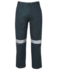 JB's M/RISED WORK TROUSER WITH REFLECTIVE TAPE GREEN -67R