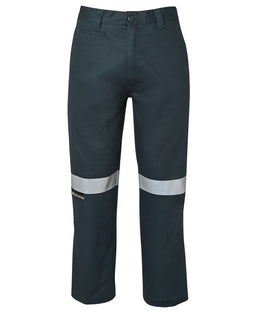 JB's M/RISED WORK TROUSER WITH REFLECTIVE TAPE GREEN -67R