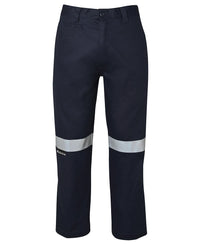 JB's M/RISED WORK TROUSER WITH REFLECTIVE TAPE GREEN -67R