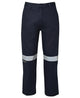 JB's M/RISED WORK TROUSER WITH REFLECTIVE TAPE GREEN -67R