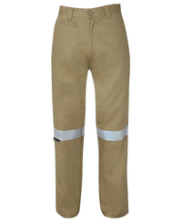 JB's M/RISED WORK TROUSER WITH REFLECTIVE TAPE GREEN -67R