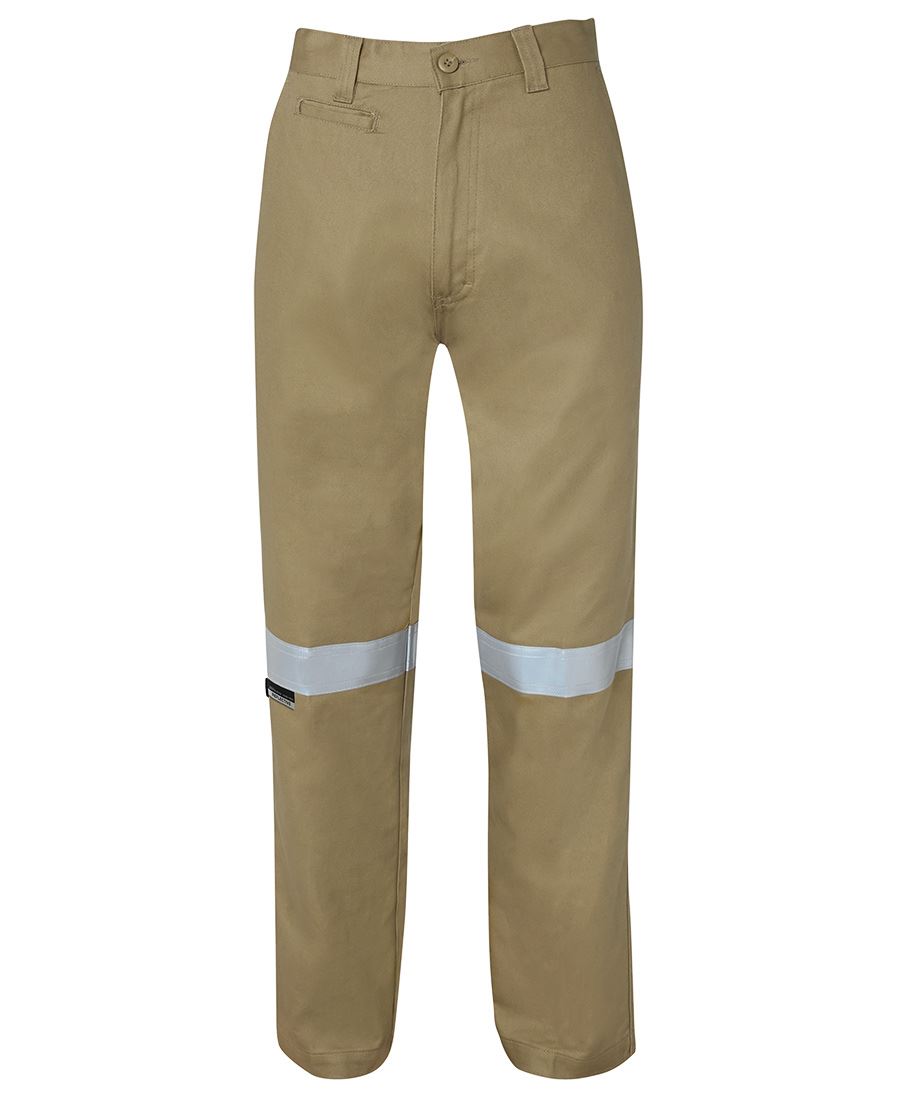 JB's M/RISED WORK TROUSER WITH REFLECTIVE TAPE GREEN -67R