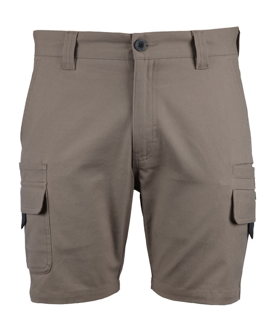 JB's MULTI POCKET STRETCH CANVAS SHORT TAUPE