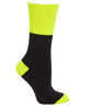 JB's WORK SOCK 3 PACK BLACK/LIME - KING