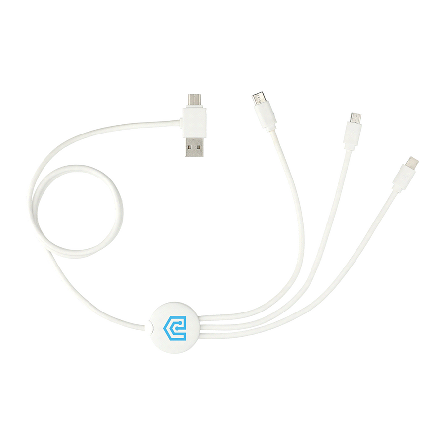 5-In-1 Charging Cable w/ Antimicrobial Additive