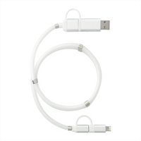 Whirl 5-In-1 Data Transfer Cable w/ Magnetic Wrap