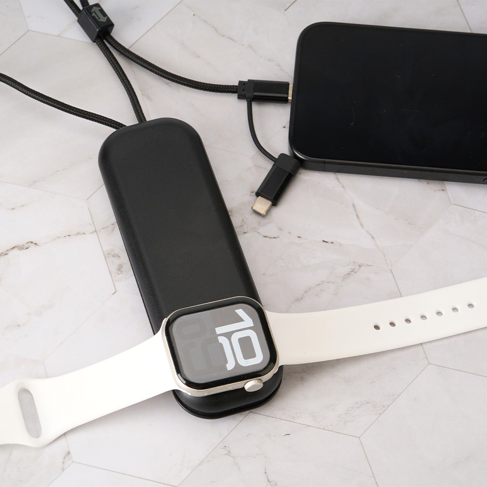 ZenGo Foldable 5in1 Charging Cable w/ Wireless Watch Charger