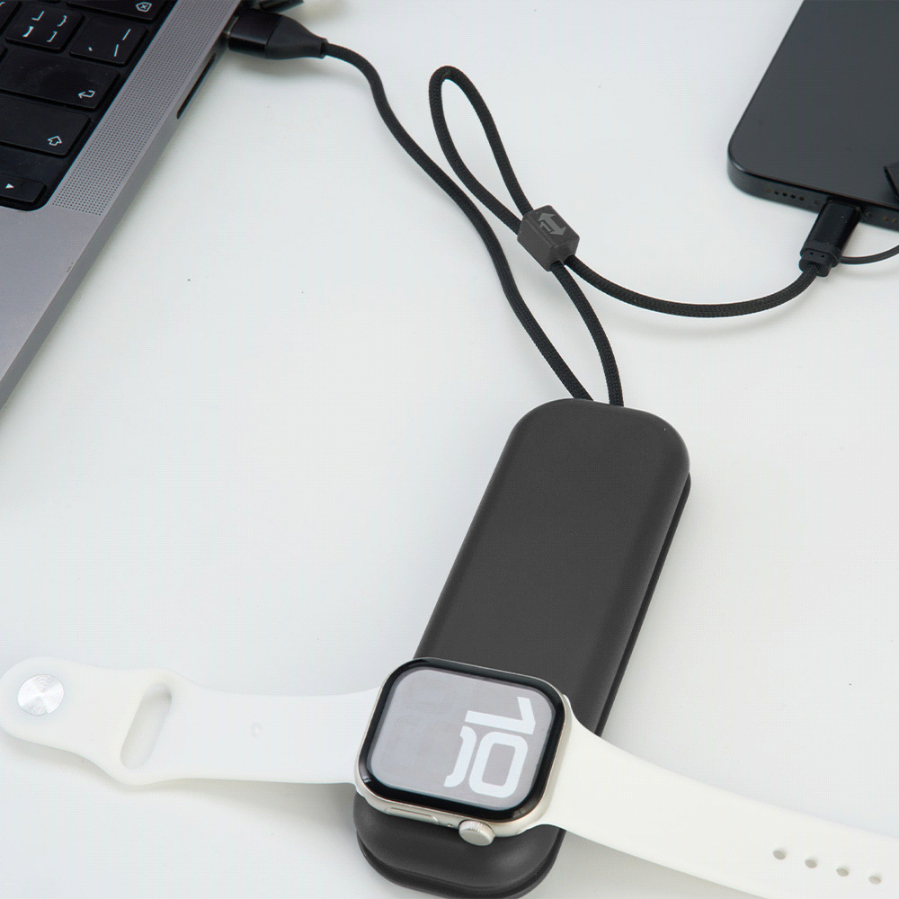 ZenGo Foldable 5in1 Charging Cable w/ Wireless Watch Charger
