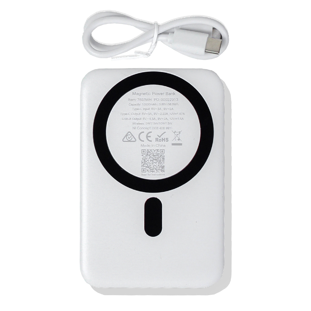 Magnetic Power Bank w/ Phone Stand 10000 mAh