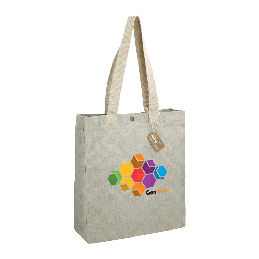 Repose 10oz Recycled Cotton Box Tote w/Snap