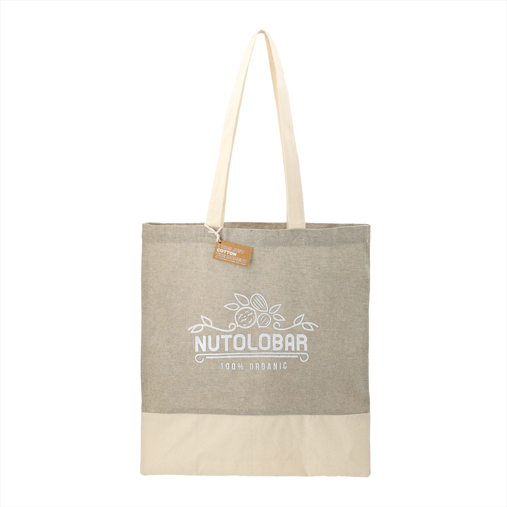 Split Recycled Cotton Twill Convention Tote