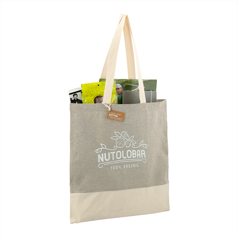 Split Recycled Cotton Twill Convention Tote