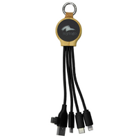 16.5cm Recycled 6-In-1 Charging Cable