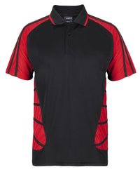 PODIUM ARACHNID POLO BLACK/RED - 2XS