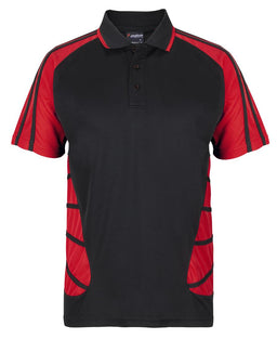 PODIUM ARACHNID POLO BLACK/RED - 2XS
