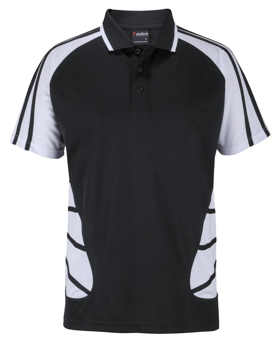 PODIUM ARACHNID POLO BLACK/RED - 2XS