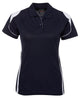 PDM LADIES BELL POLO BLACK/RED