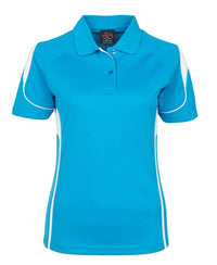 PDM LADIES BELL POLO BLACK/RED
