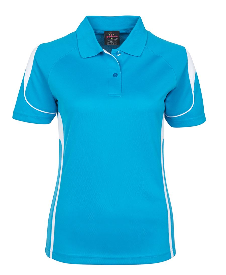 PDM LADIES BELL POLO BLACK/RED
