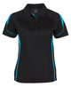 PDM LADIES BELL POLO BLACK/RED
