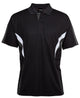 PODIUM COOL POLO BLACK/RED/GREY
