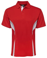 PODIUM COOL POLO BLACK/RED/GREY
