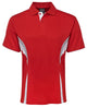 PODIUM COOL POLO BLACK/RED/GREY