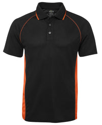 PDM COVER POLO BLACK/ORANGE - S