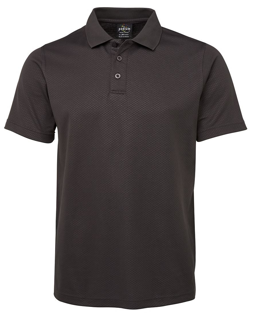 PODIUM COTTON BACK YARDAGE POLO GUNMETAL-S