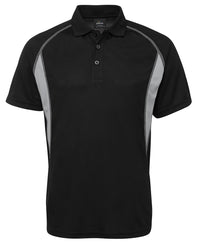 PODIUM INSERT POLO BLACK/GREY-S