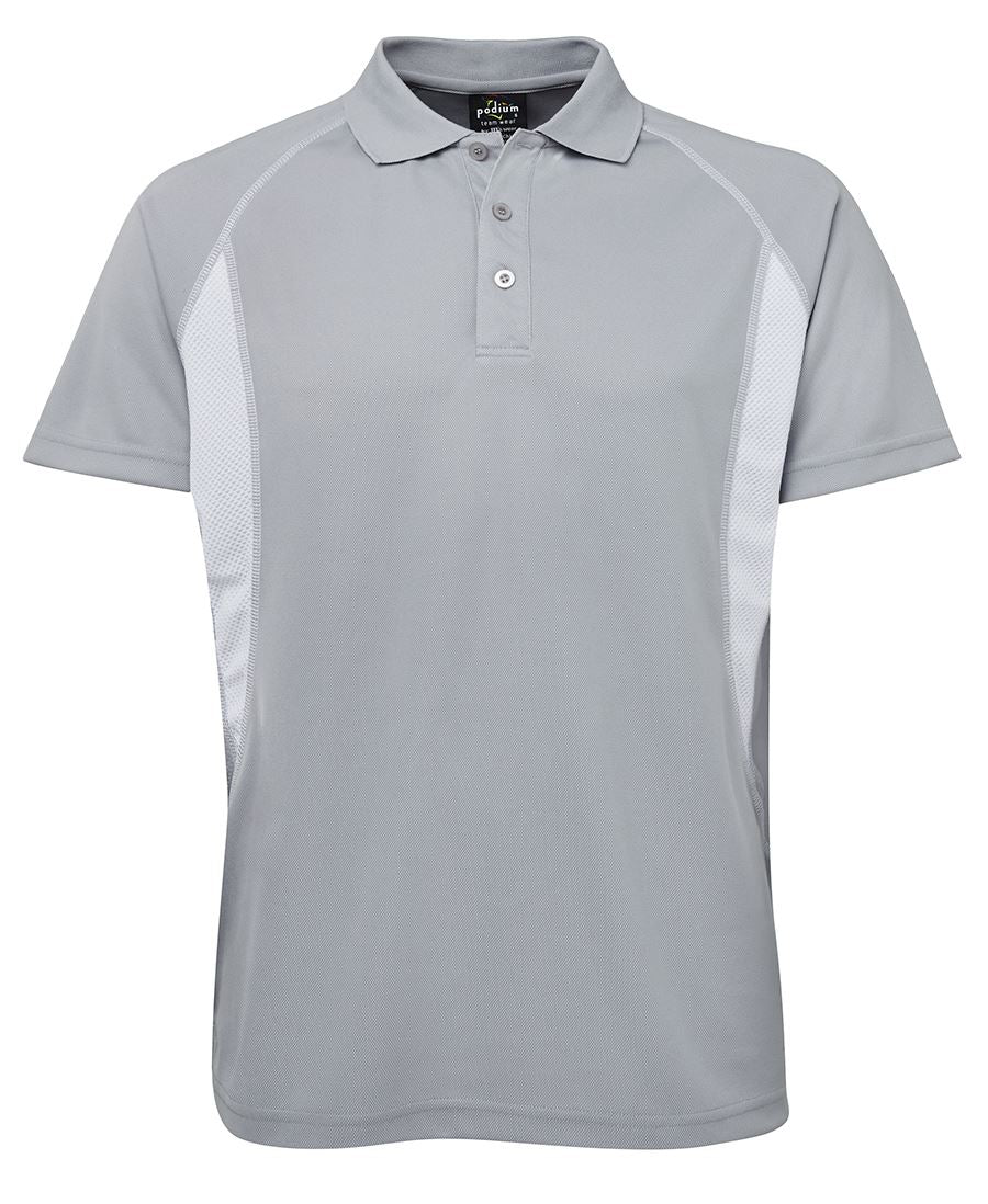 PODIUM INSERT POLO BLACK/GREY-S