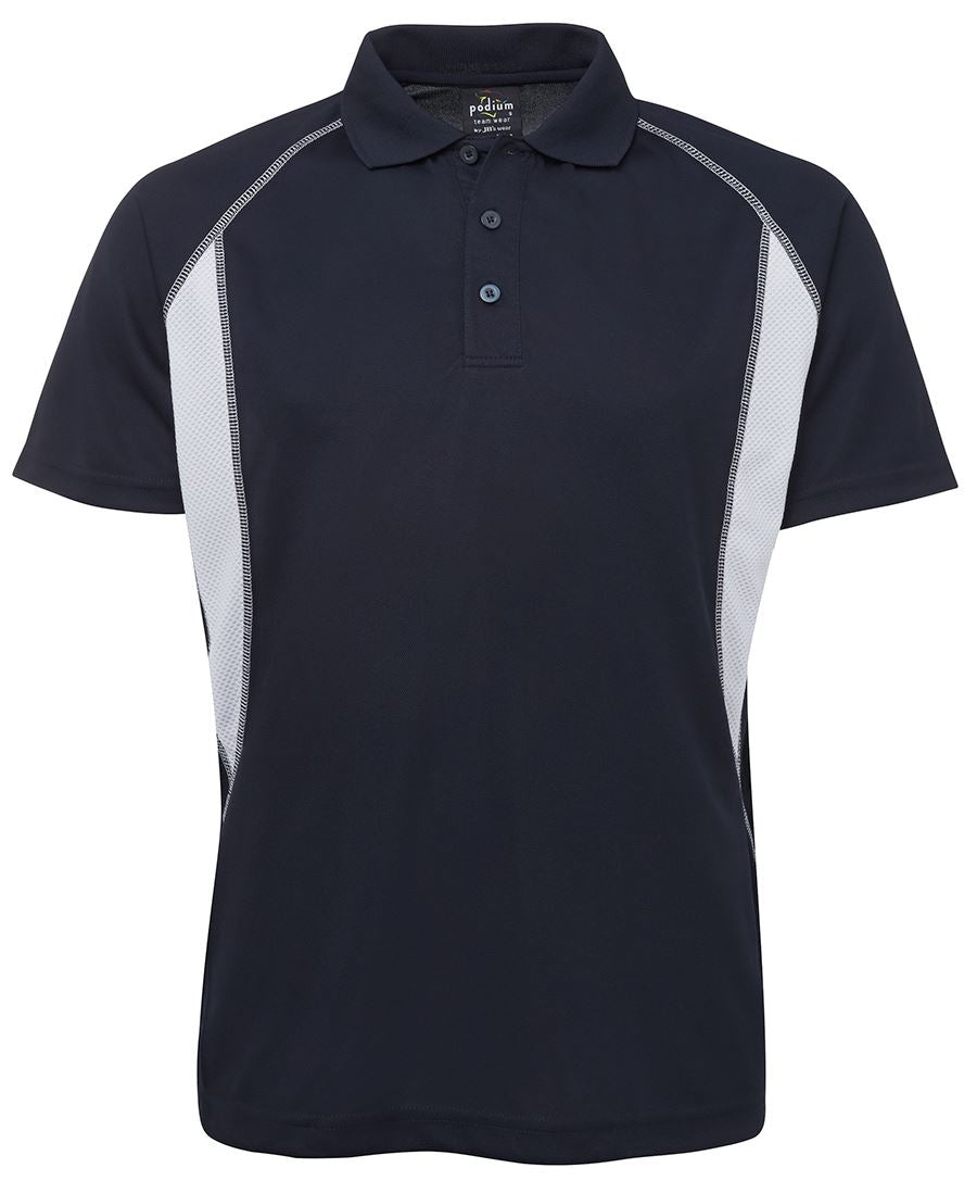 PODIUM INSERT POLO BLACK/GREY-S
