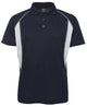 PODIUM INSERT POLO BLACK/GREY-S