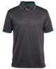 PDM JACQUARD CONTRAST POLO BLACK/PEA GREEN - S