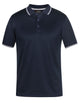PDM JACQUARD CONTRAST POLO BLACK/PEA GREEN - S