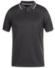 PDM JACQUARD CONTRAST POLO BLACK/PEA GREEN - S