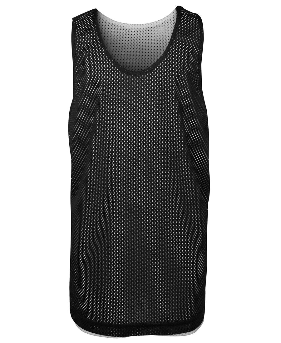 PODIUM KIDS REVERSIBLE TRAINING SINGLET BLACK/WHITE