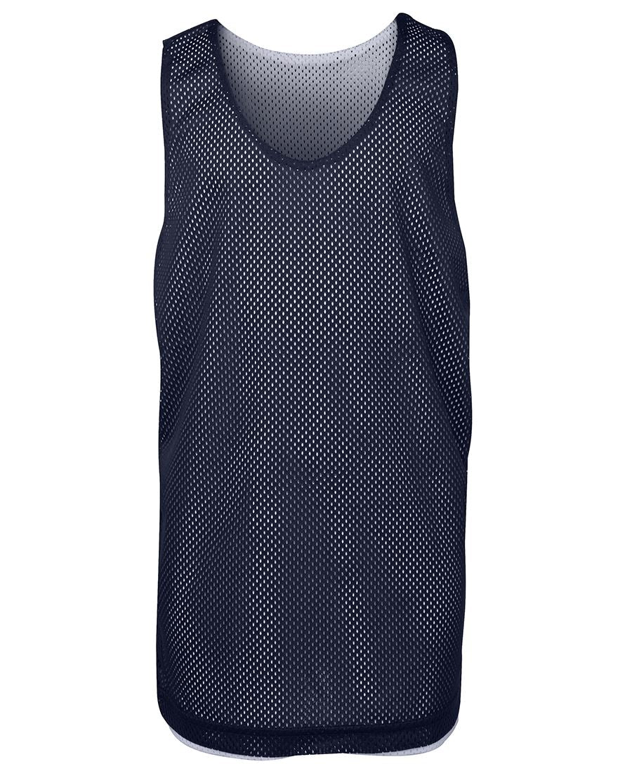PODIUM KIDS REVERSIBLE TRAINING SINGLET BLACK/WHITE