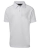 PODIUM KIDS S/S POLY POLO WHITE