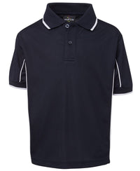 PODIUM KIDS S/S PIPING POLO NAVY/WHITE