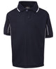 PODIUM KIDS S/S PIPING POLO NAVY/WHITE