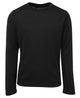 PODIUM KIDS L/S POLY TEE BLACK